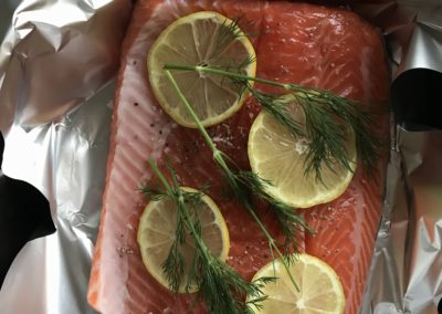 Baked sea trout